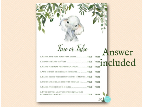 tlc663-true-or-false-quiz-jungle-elephant-baby-shower-game