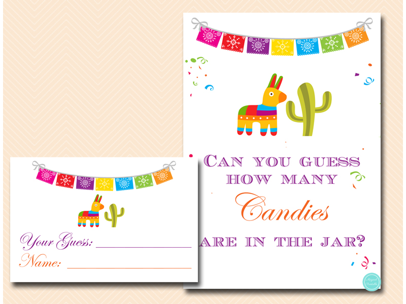 Mexican Fiesta Baby Shower Games – Printabell • Express