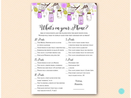 bs475-whats-on-your-phone-purple-mason-jars-bridal-shower-game