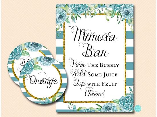 sign-mimosa-bar-teal-gold-bridal-shower-sign