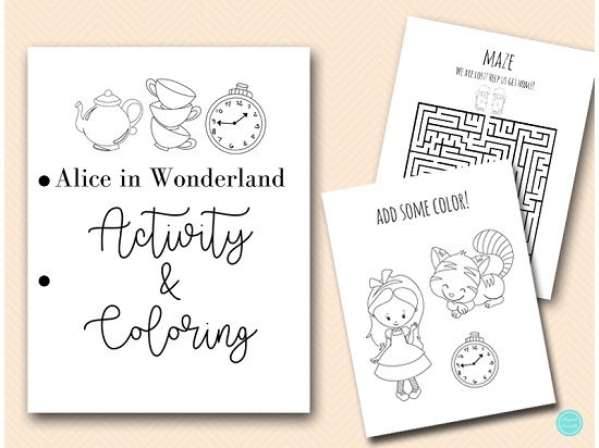 alice-in-wonderland-activities-and-coloring-book-sheets