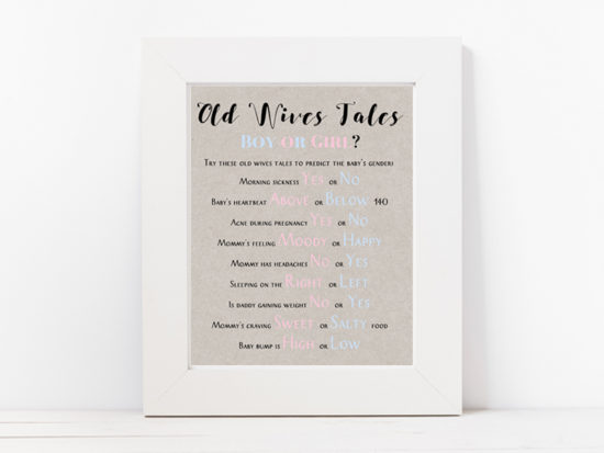 tlc596g-old-wives-tales-sign-grey-modern-baby-shower-game