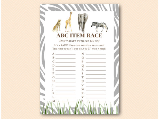 tlc674-abc-baby-item-race-african-wild-baby-shower-game