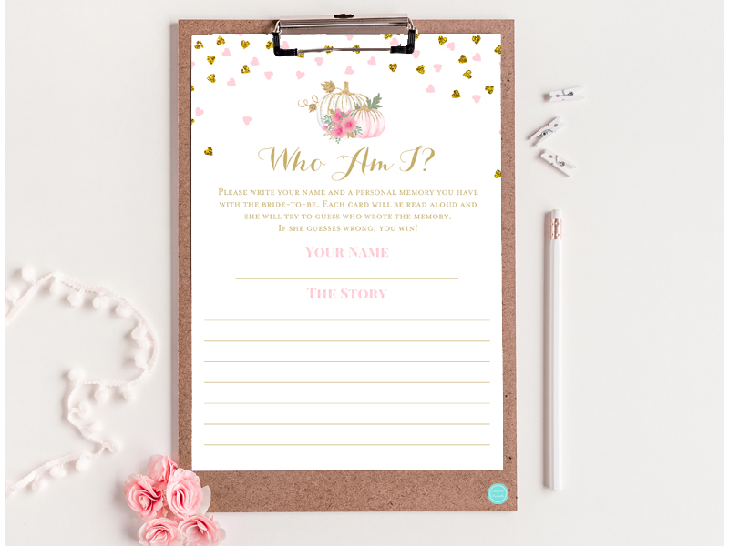 bs680-who-am-i-bridal-shower-pink-and-gold-pumpkin-fall