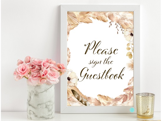 sn683-guestbook-boho-feathers-theme