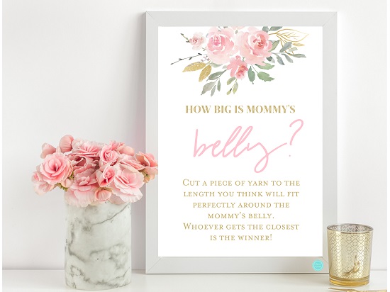 tlc685-how-big-is-mommy-belly-pink-blush-and-gold-baby-shower