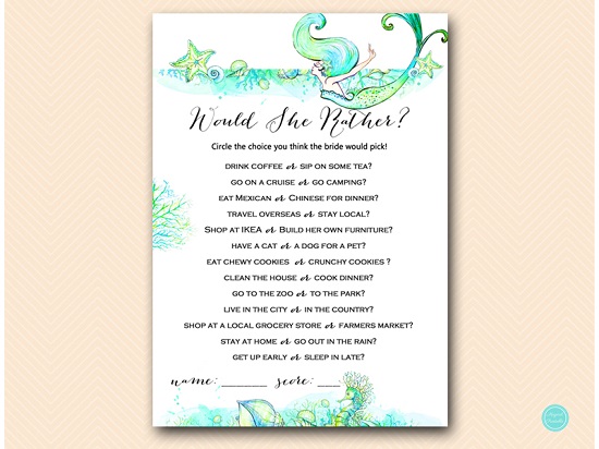 would-she-rather-mermaid-bridal-shower-beach