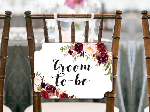 burgundy-boho-bridal-shower-chair-sign-for-groom