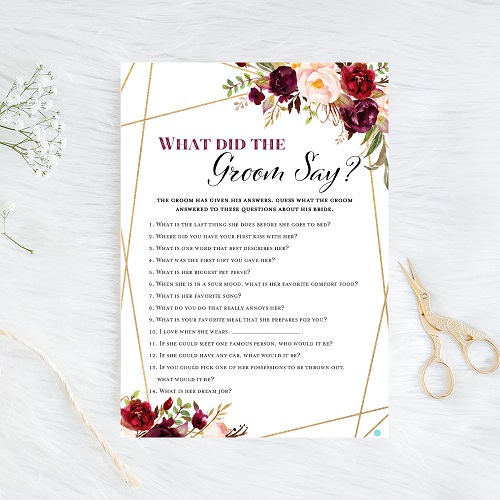 what-did-the-groom-say-b-burgundy-gold-bridal-shower-game
