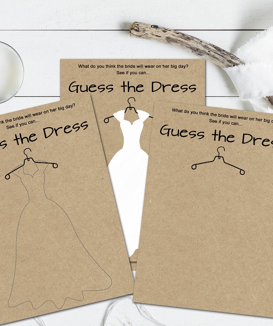 Download Guess the Dress Bridal Shower Game