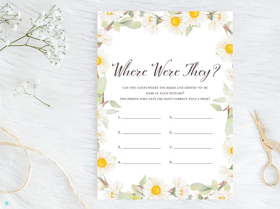 where-were-they-spring-daisy-theme-bridal-shower