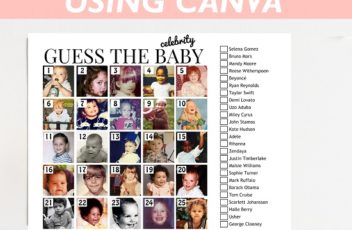 Custom Guess the Celebrity Baby Name Game