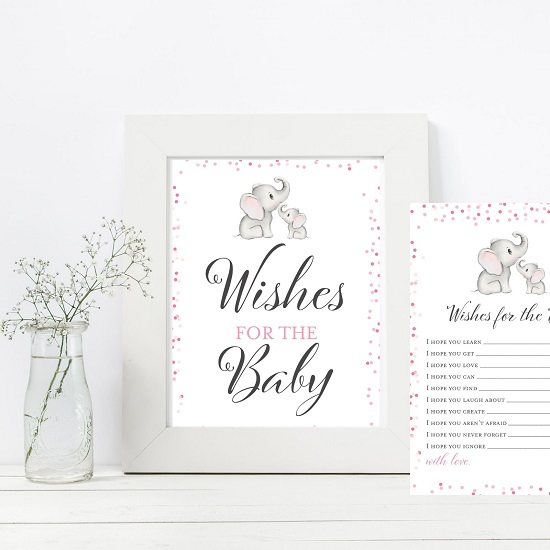 pink-elephant-baby-shower-wishes-card
