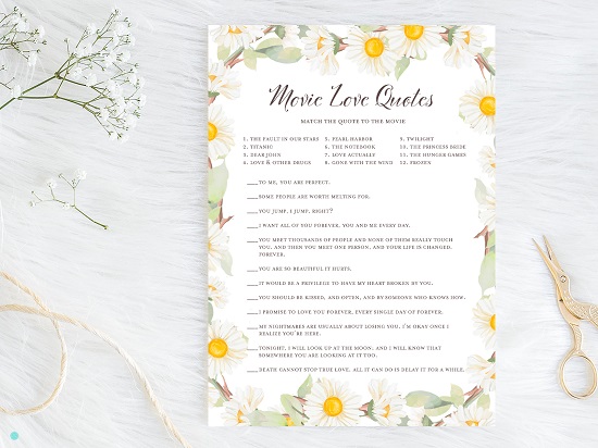 movie-love-quote-daisy-bridal-shower