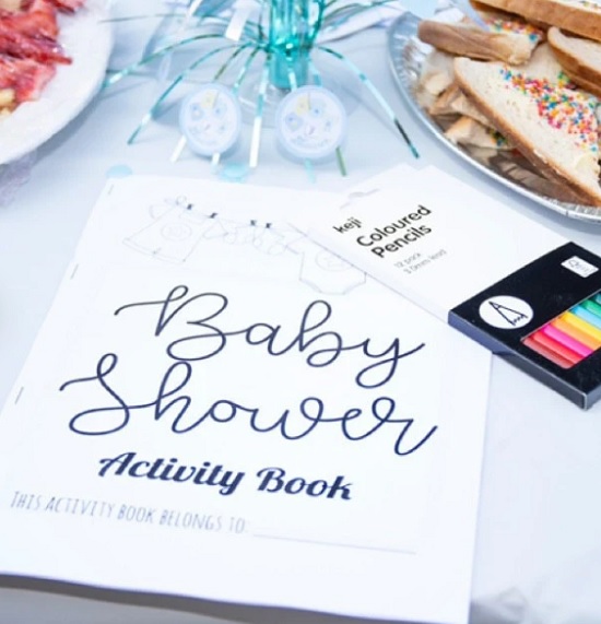 baby shower activity booklet