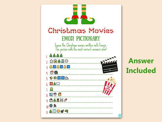 emoji-christmas-movies-christmas party games