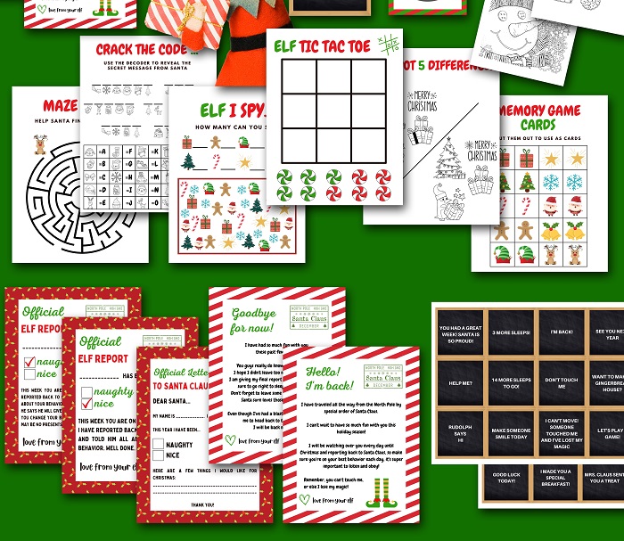 Elf kit letters and games
