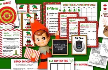 elf kit with jokes and letters to santa