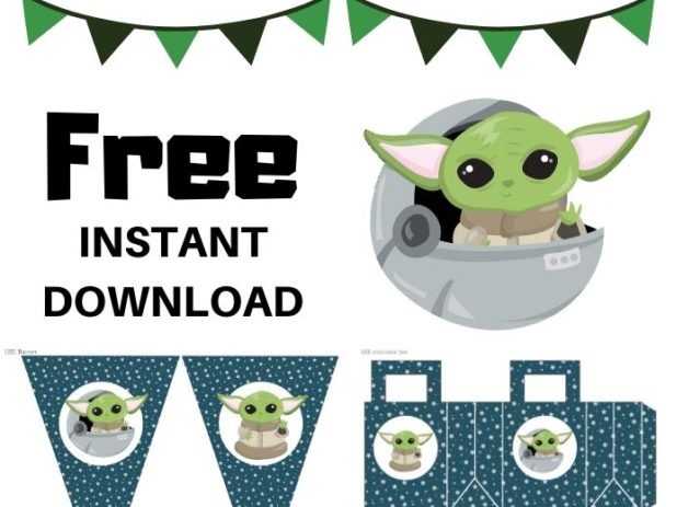 Free Baby Yoda Party Printable – Printabell • Express