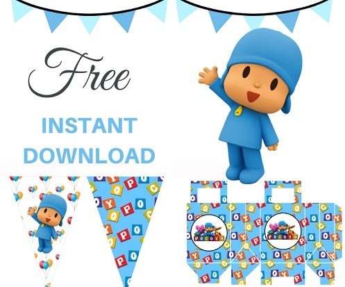 FREE Pocoyo Party Printable Template – Printabell • Express