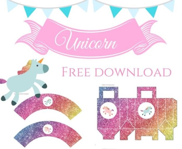 FREE Rainbow Unicorn Party Printable Package – Printabell • Express