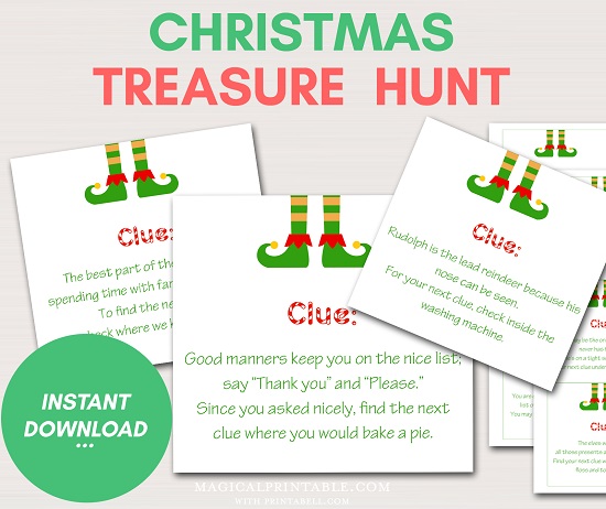 christmas treasure hunt game