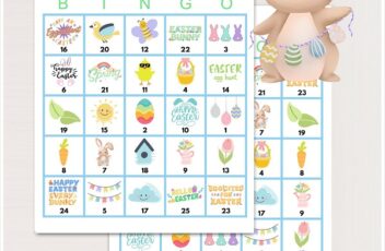Printable Spring Easter Bingo Cards