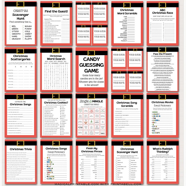 Christmas Games Bundle – Printabell • Express