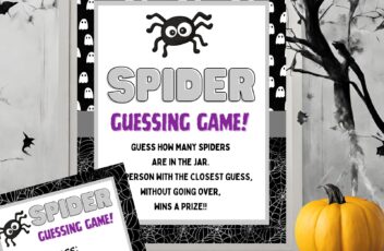 Halloween Spider Guessing Game