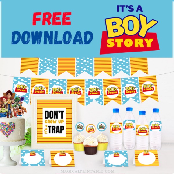 free toy story baby shower party printable bundle