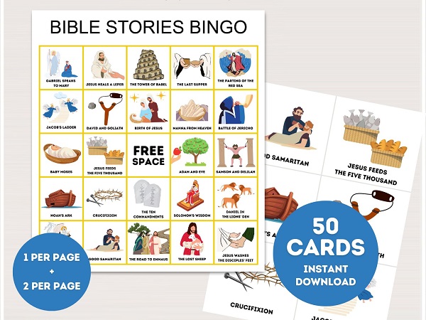 printable bible stories bingo cards 6